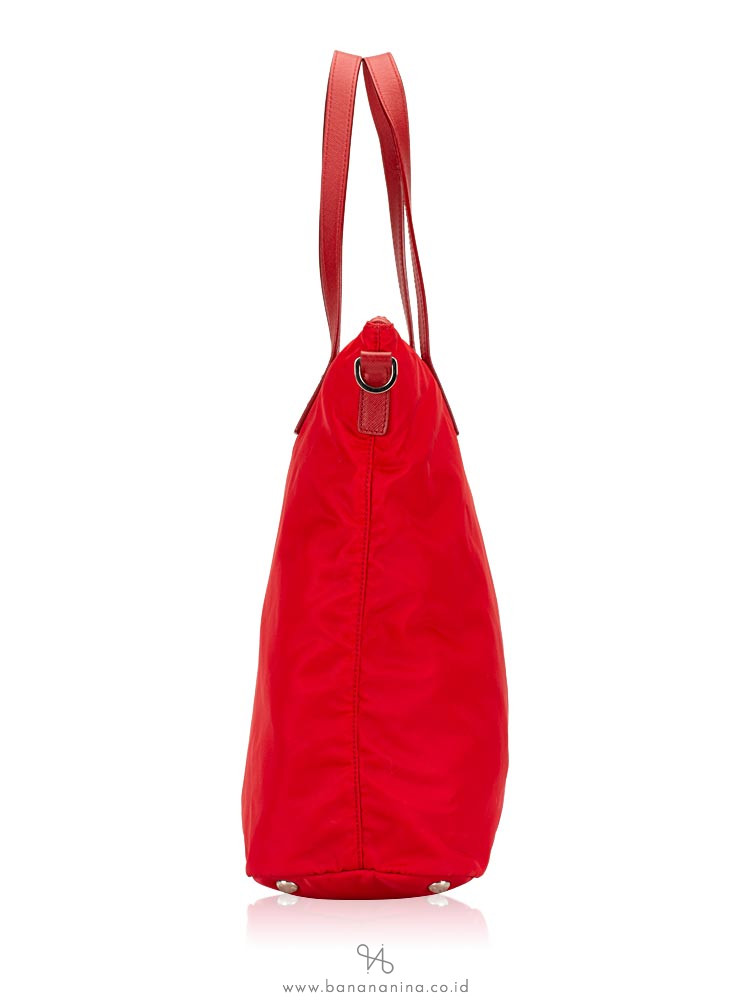 PRADA BR4696 Tessuto Saffiano Tote Rosso