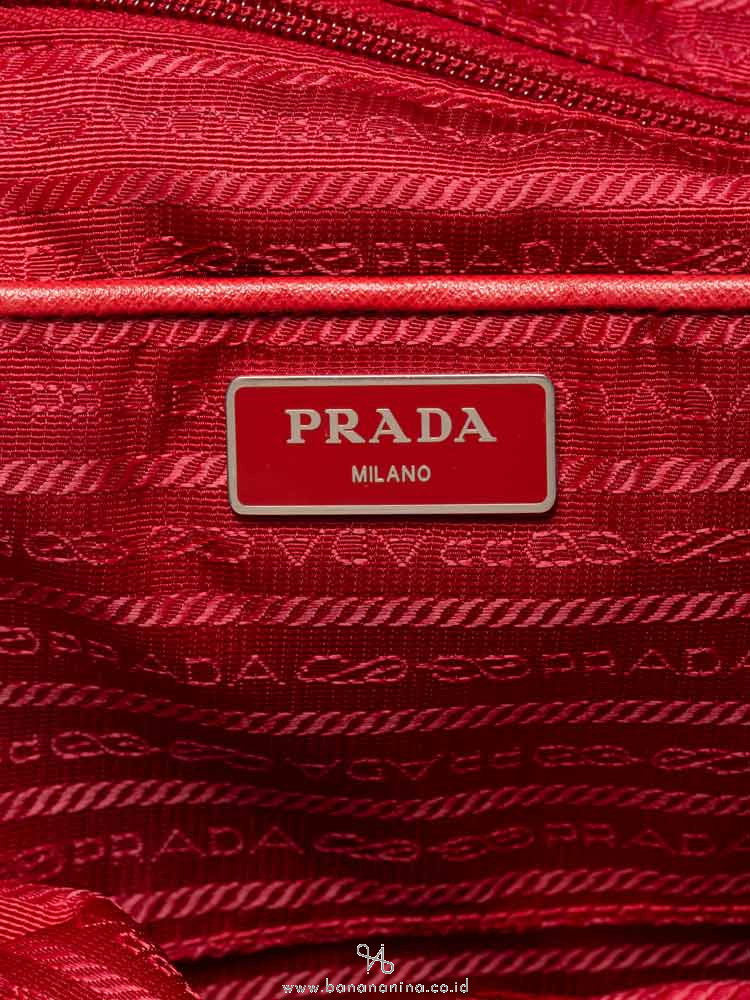 PRADA BR4696 Tessuto Saffiano Tote Rosso
