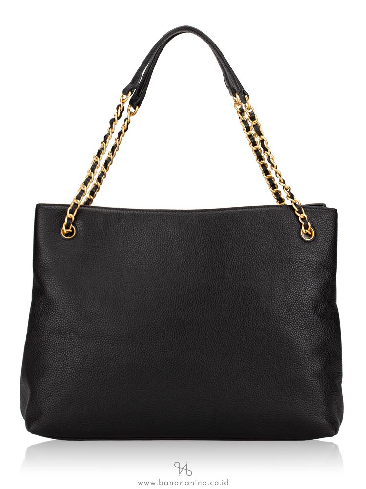 TORY BURCH Britten Triple Compartment Tote Black