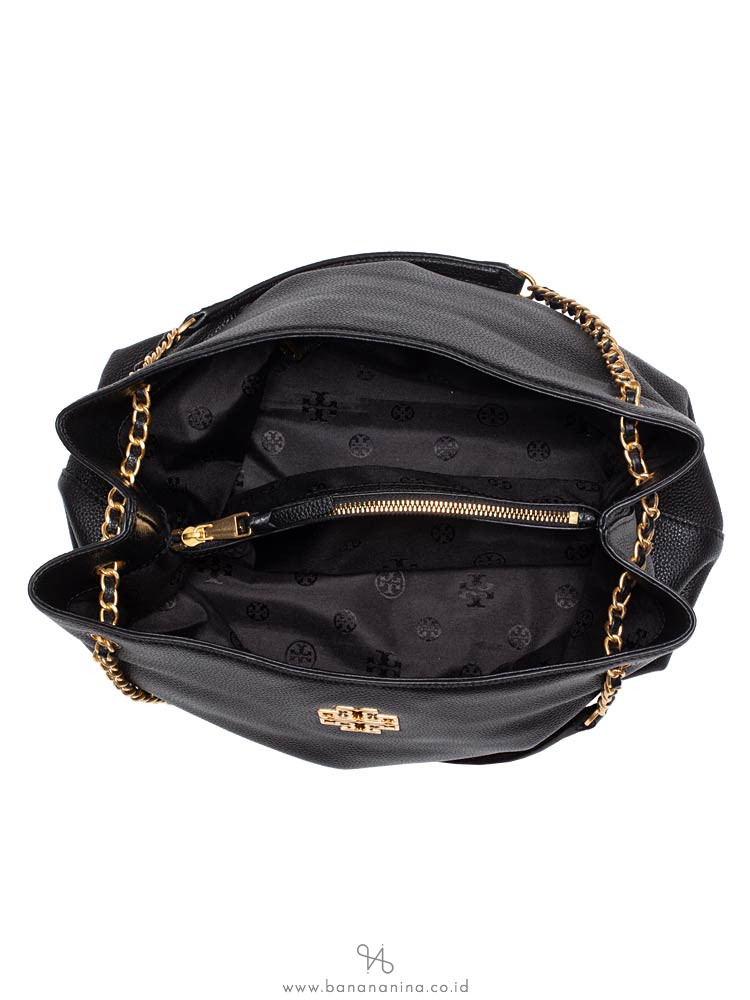 TORY BURCH Britten Triple Compartment Tote Black