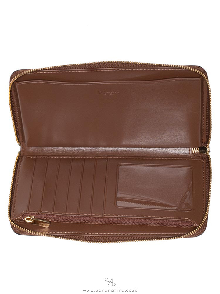 COACH 73418 Signature Large Phone Wallet Khaki Saddle