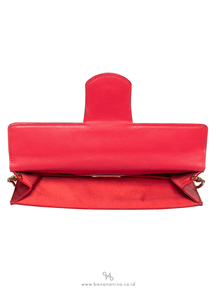 SALVATORE FERRAGAMO Thalia Satin Clutch Opera