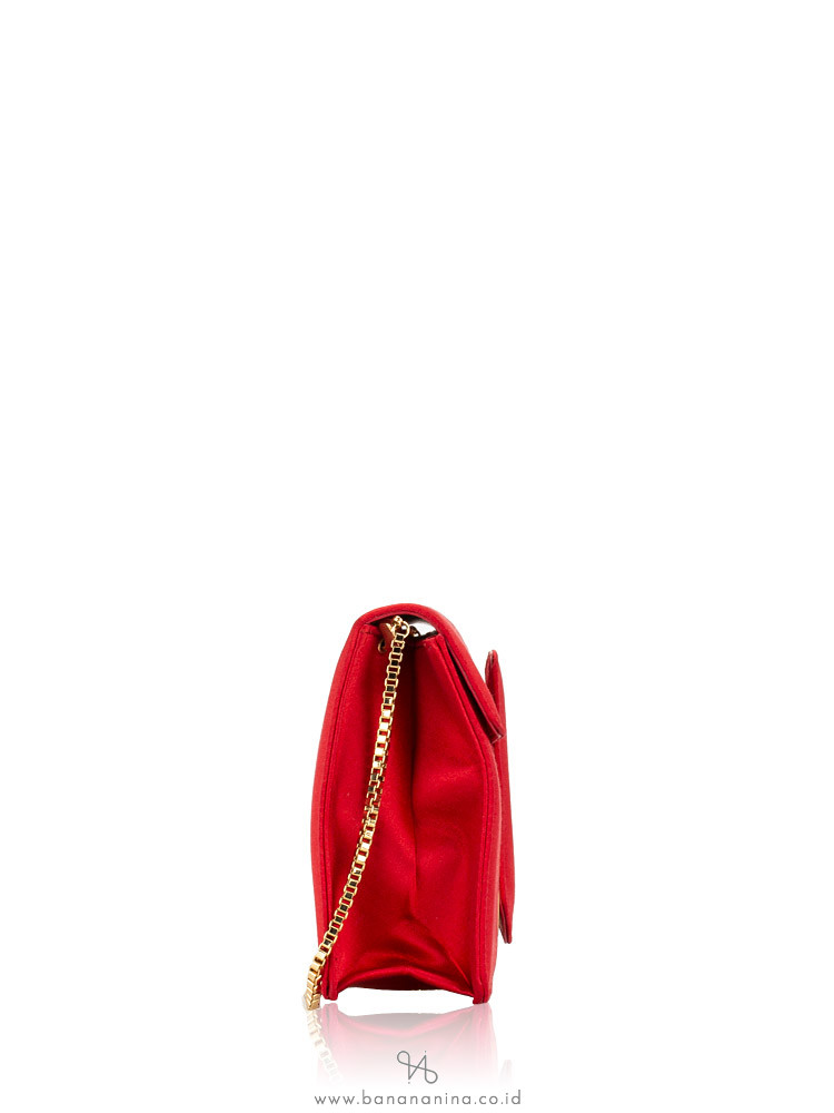 SALVATORE FERRAGAMO Thalia Satin Clutch Opera