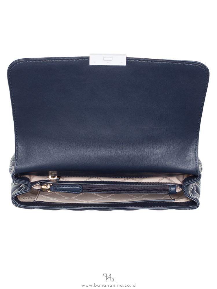 MICHAEL KORS Sloan Leather Large Chain Shoulder Bag Admiral