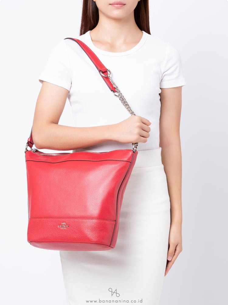 COACH 72692 Paxton Leather Duffle Bright Cardinal