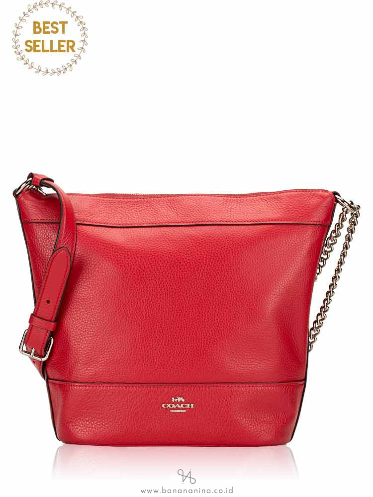 COACH 72692 Paxton Leather Duffle Bright Cardinal