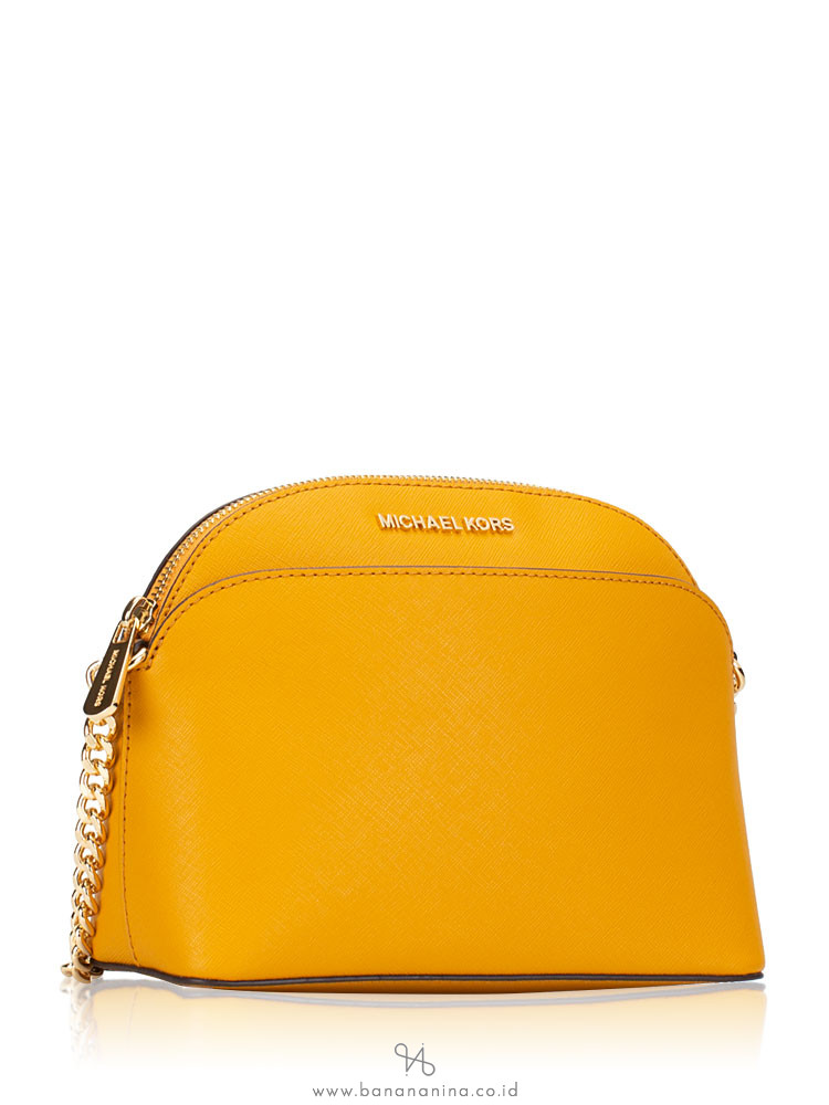 MICHAEL KORS Emmy Saffiano Medium Crossbody Marigold