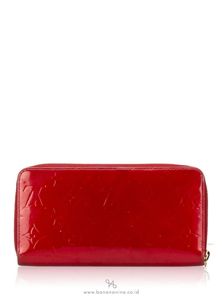 LOUIS VUITTON Monogram Vernis Zippy Wallet Pomme D\'Amour