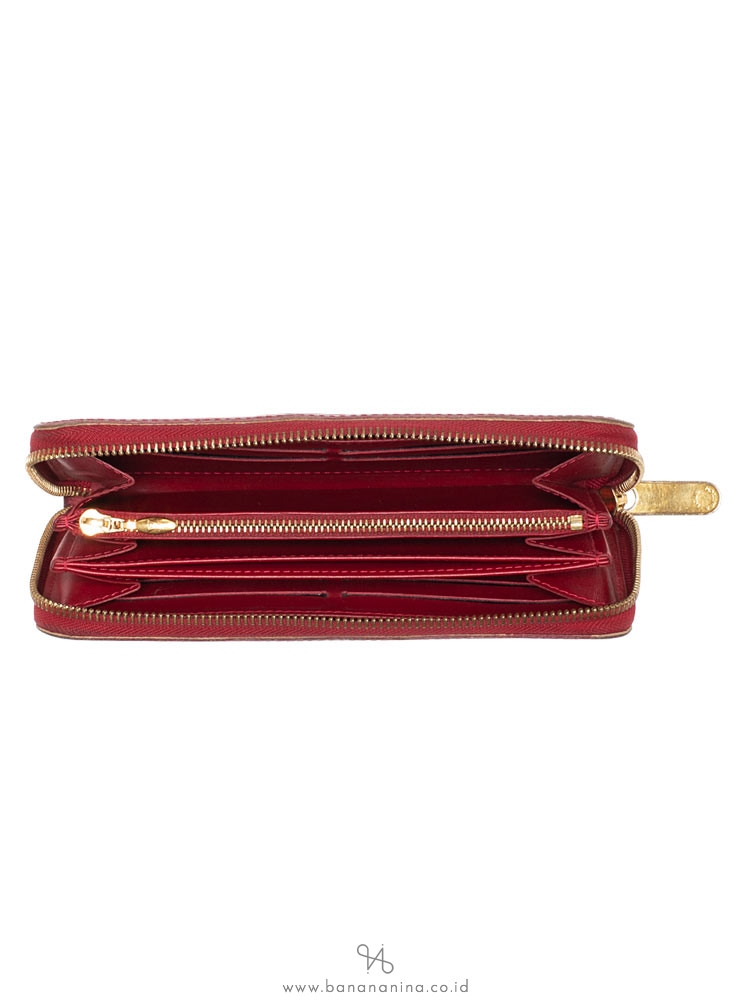 LOUIS VUITTON Monogram Vernis Zippy Wallet Pomme D\'Amour