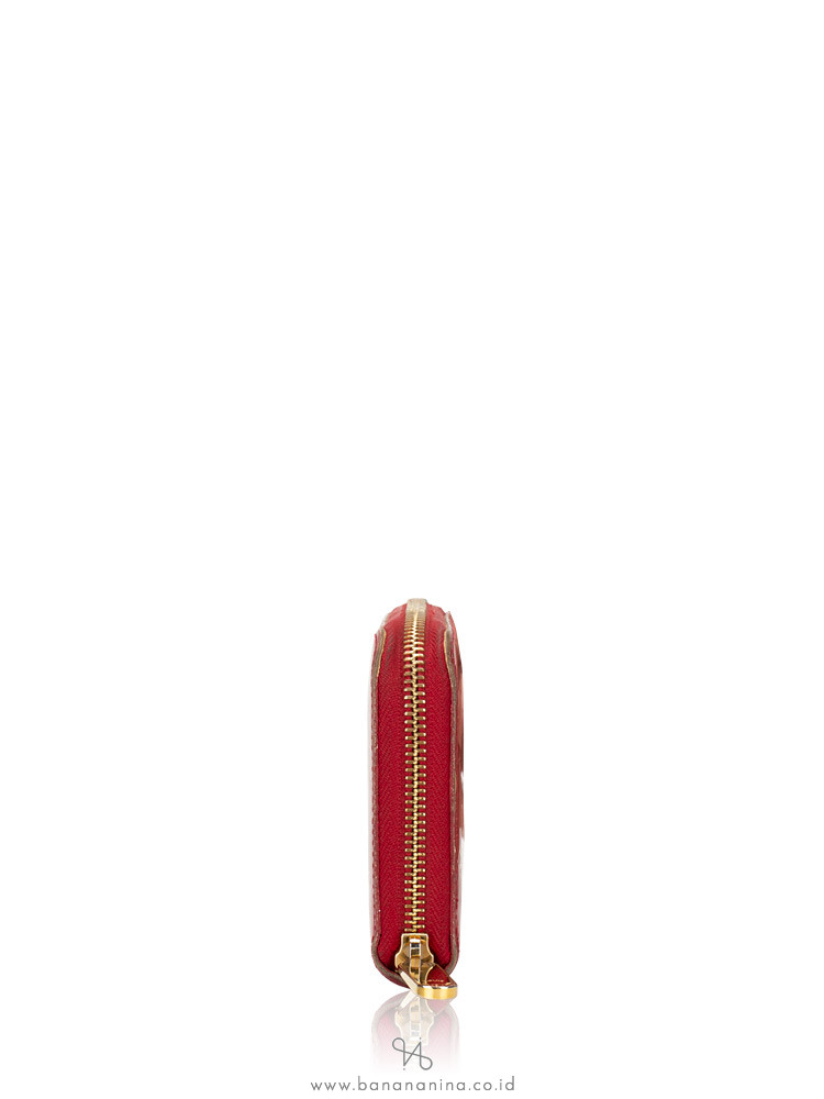 LOUIS VUITTON Monogram Vernis Zippy Wallet Pomme D\'Amour