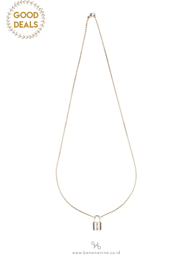 Louis Vuitton Lock It Necklace Sterling Silver