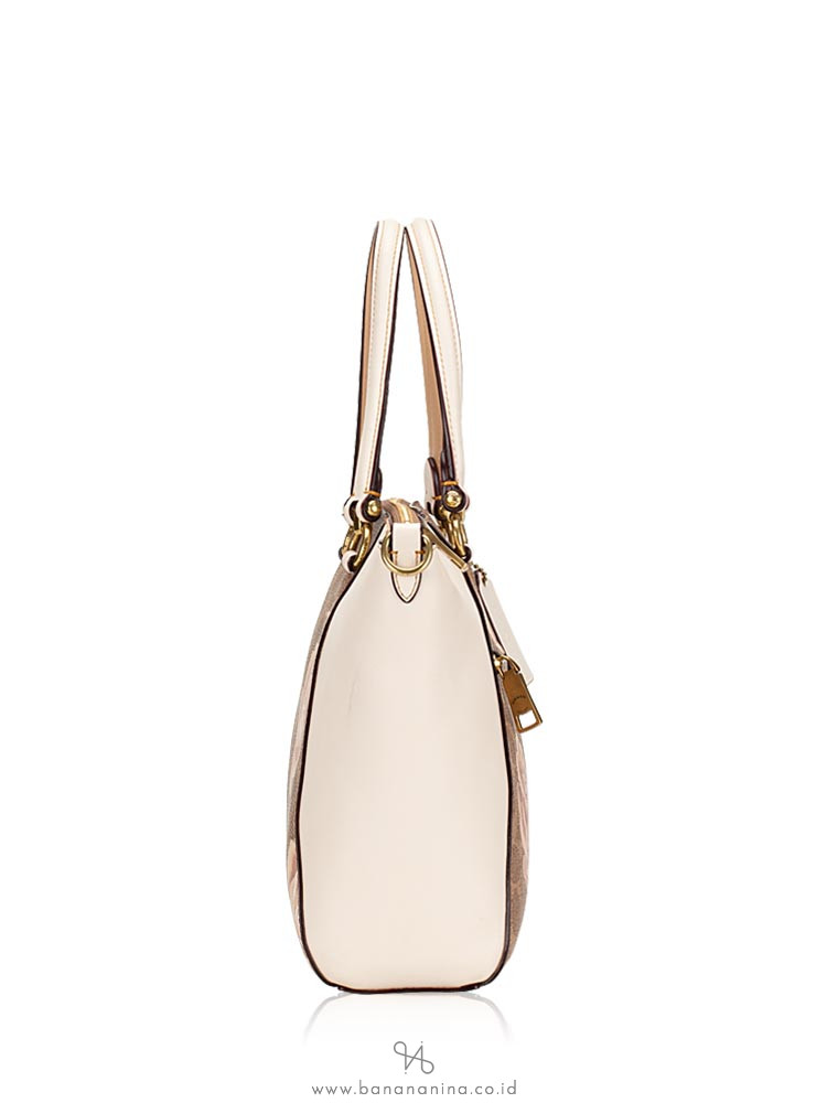 COACH 31031 Signature Prairie Rose Print Tan Chalk