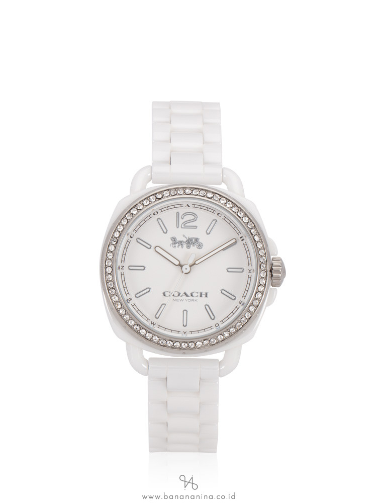 COACH 14502601 Tatum Ceramic Dial Watch White
