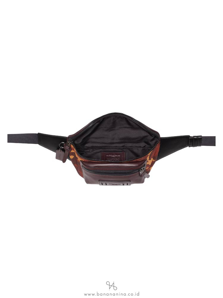 COACH Men 76785 Terrain Belt Bag Ink Camo Rust