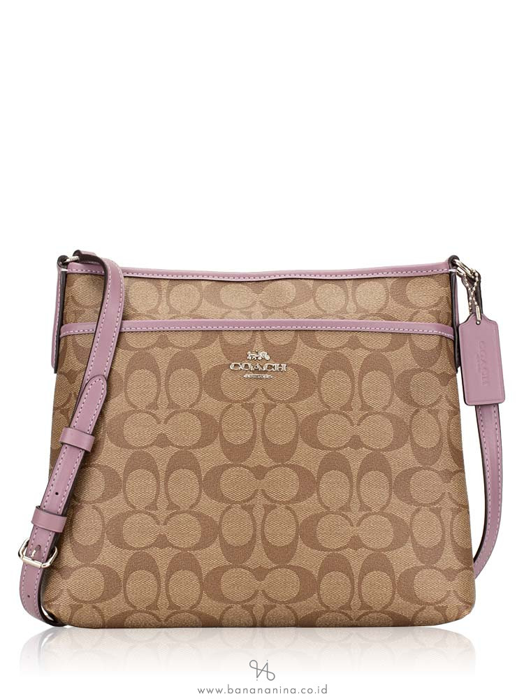 COACH 29210 Signature File Crossbody Khaki Jasmine