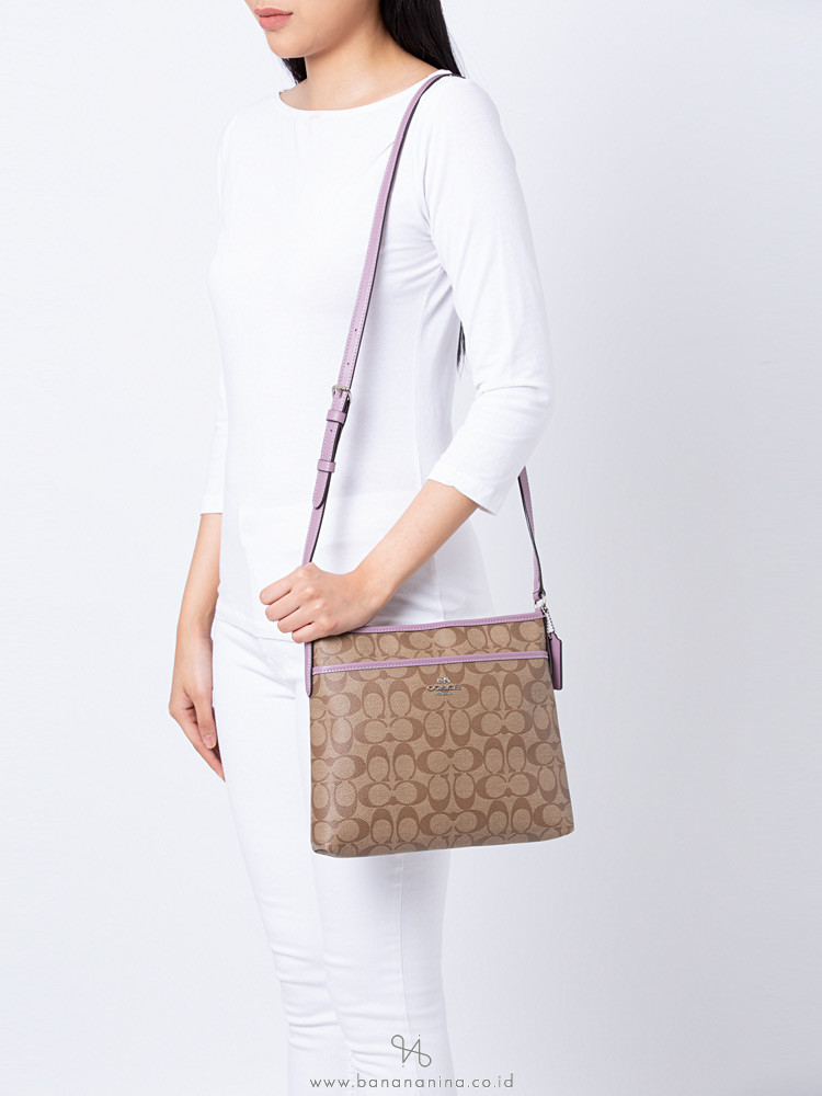 COACH 29210 Signature File Crossbody Khaki Jasmine