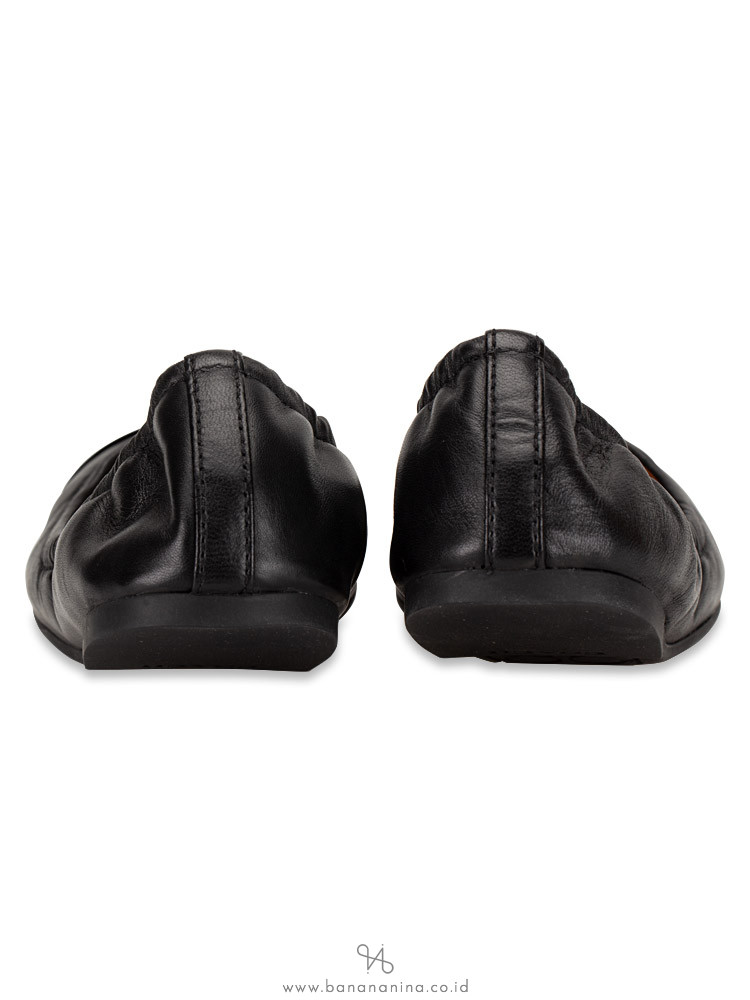 COACH Bonnie Leather Ballet Flats Black Sz 6.5