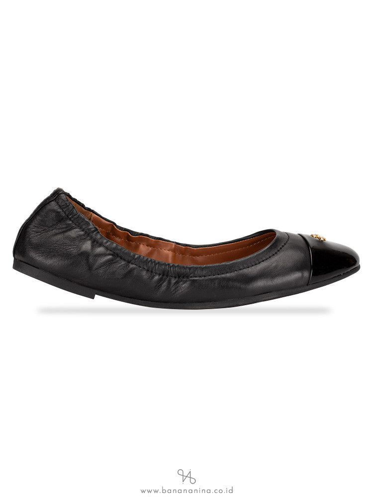 COACH Bonnie Leather Ballet Flats Black Sz 6.5