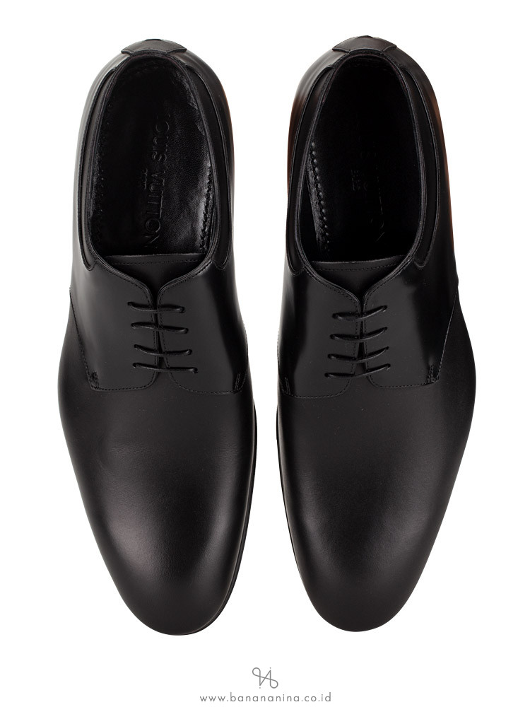 LOUIS VUITTON Men Cambronne Derby Black Sz 8