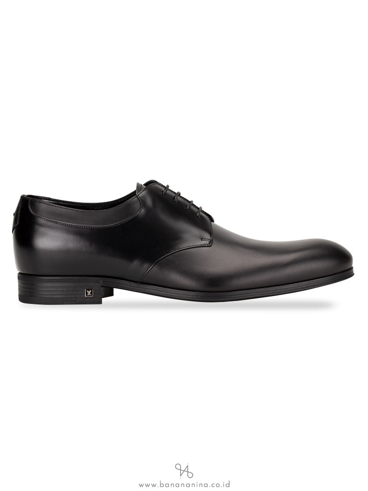 LOUIS VUITTON Men Cambronne Derby Black Sz 8