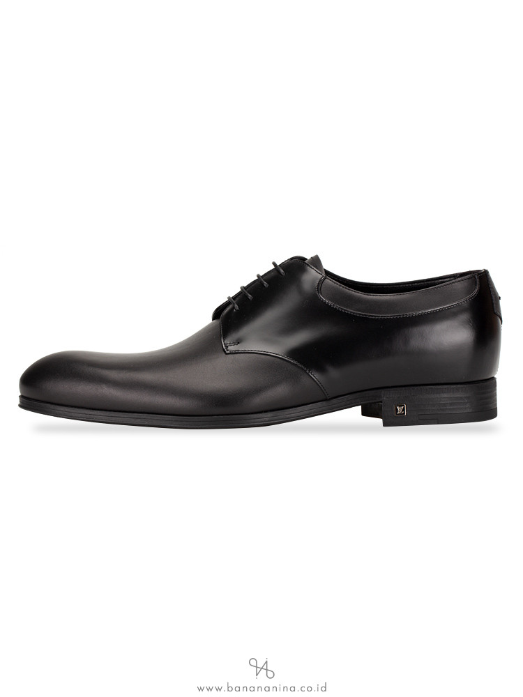 LOUIS VUITTON Men Cambronne Derby Black Sz 8