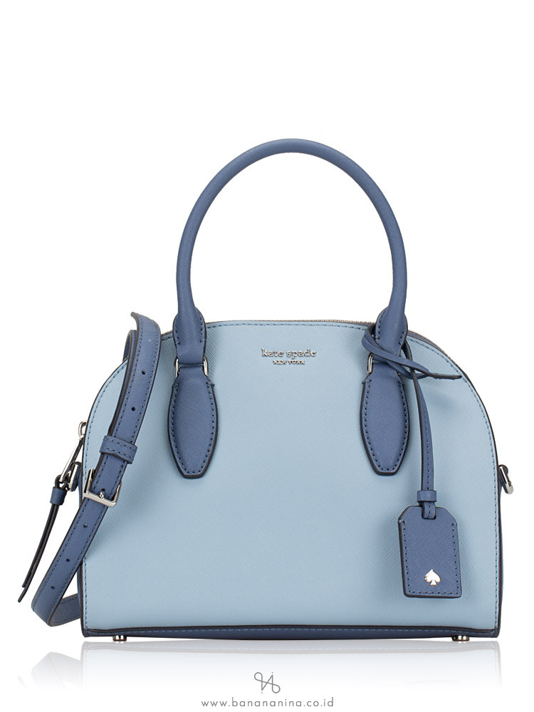 KATE SPADE Reiley Medium Dome Satchel Blue Dawn Cyan blue