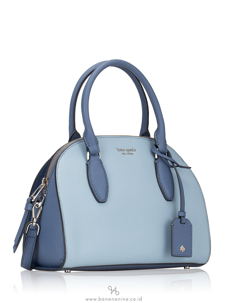 KATE SPADE Reiley Medium Dome Satchel Blue Dawn Cyan blue