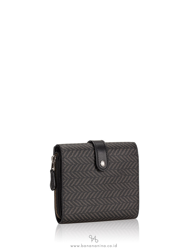 COACH 73129 Cord Organizer Herringbone Wallet Black Multi