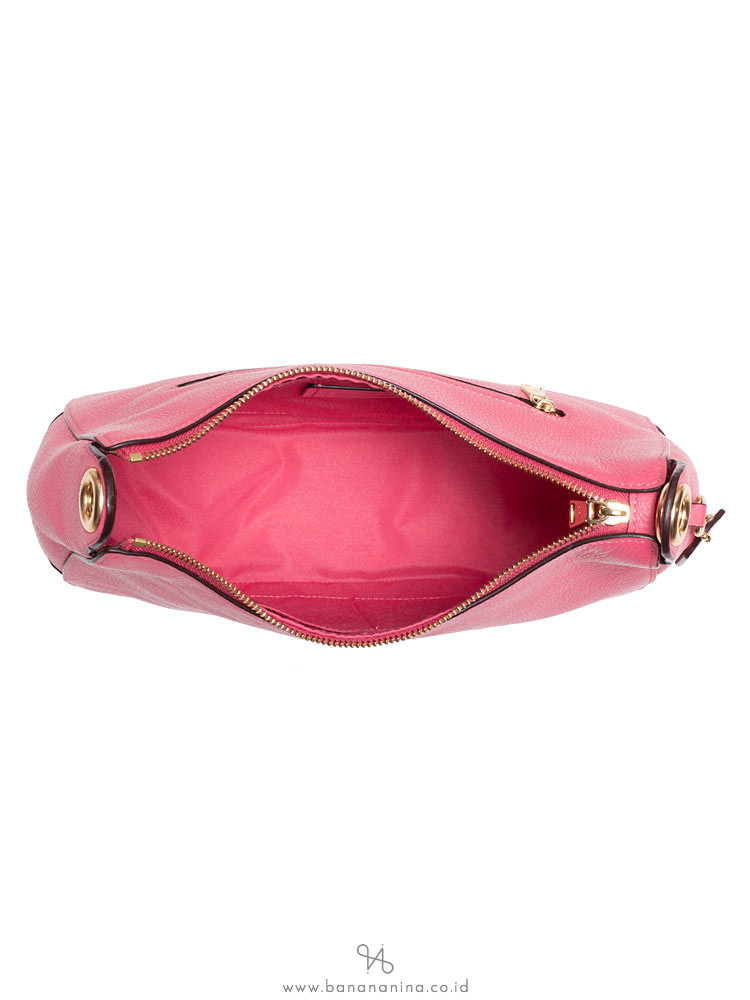 COACH 72702 Jes Leather Hobo Pink Ruby