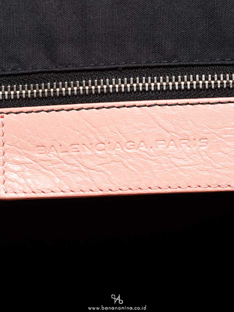 BALENCIAGA Giant 12 Silver Bowling Bag Rose Bonbon