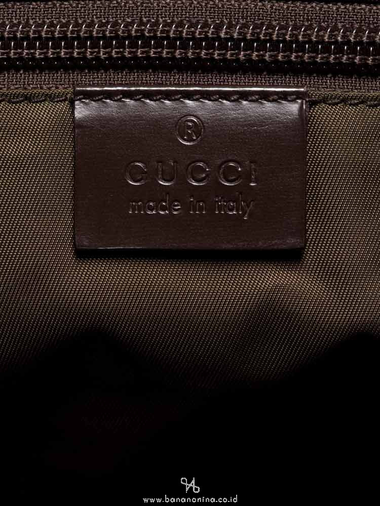 GUCCI GG Plus Interlocking G Large Messenger Beige Ebony