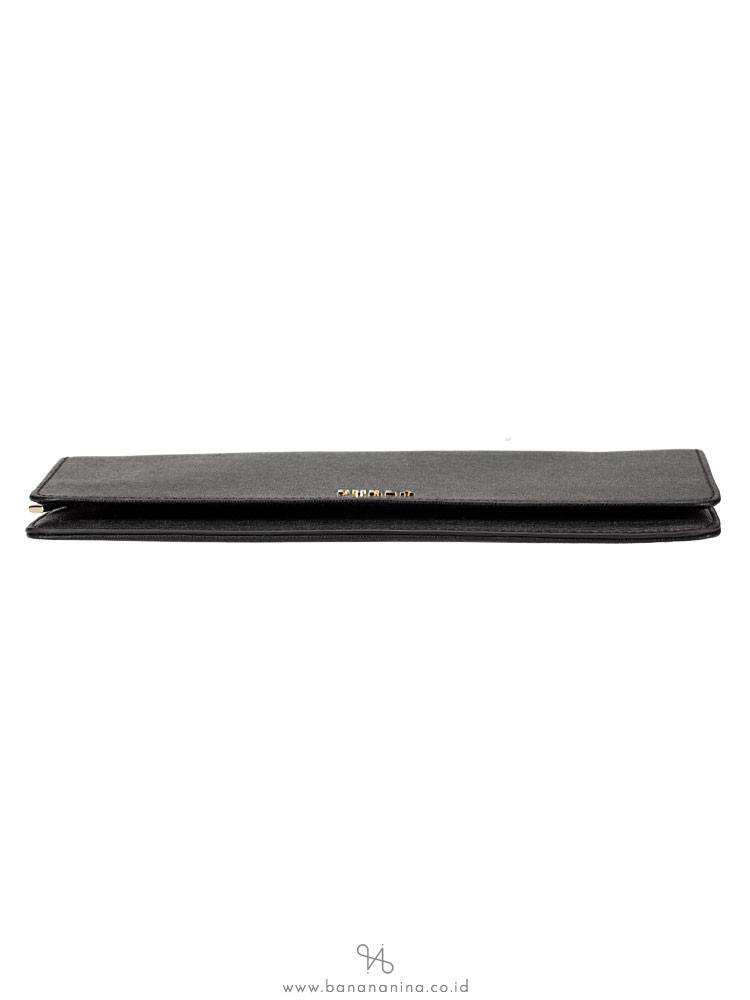 FURLA Saffiano Large Bifold Clutch Black