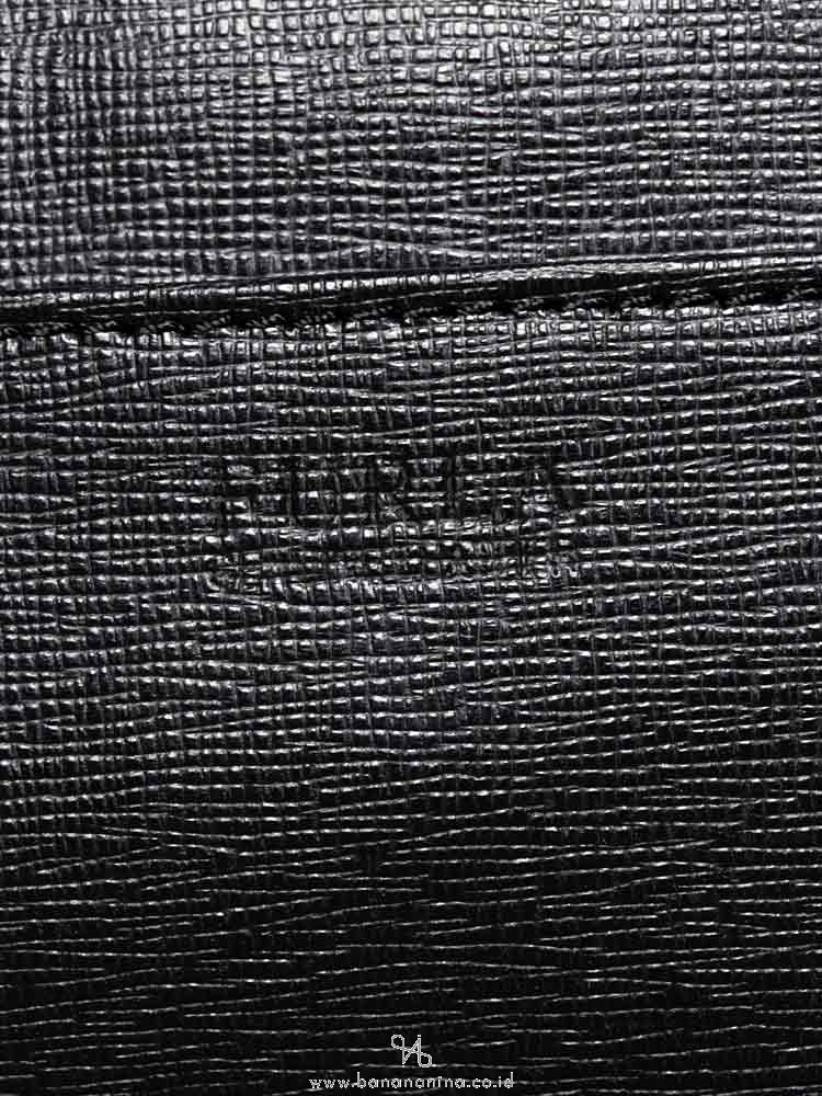 FURLA Saffiano Large Bifold Clutch Black