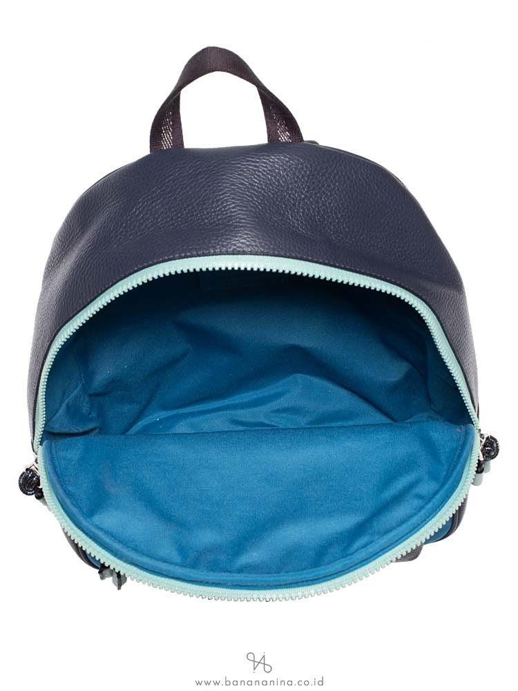 COACH 76647 Vale Leather Medium Charlie Backpack Cerulean Multi