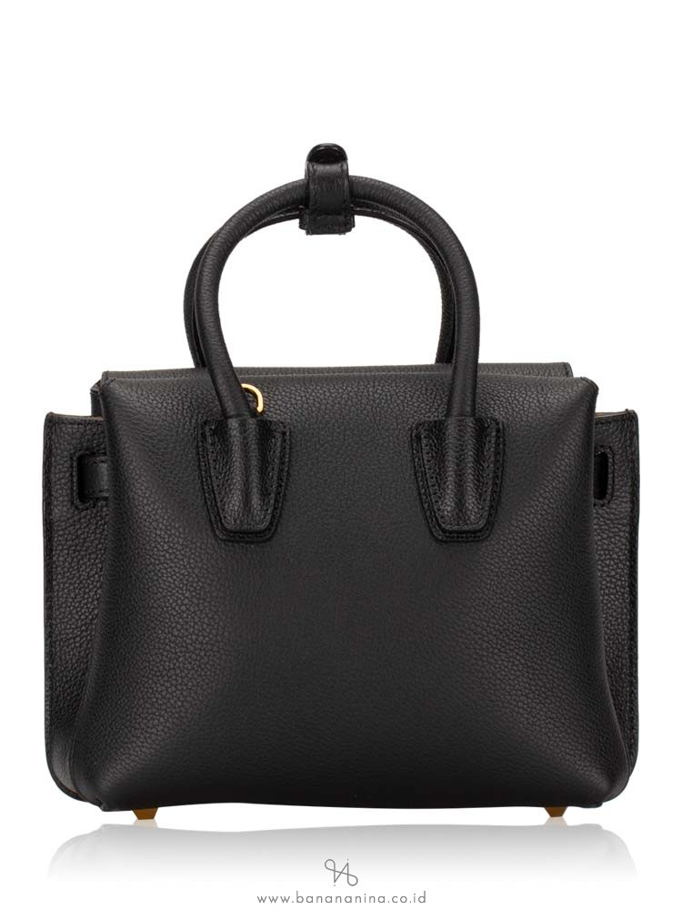 MCM Milla Mini Leather Satchel Black