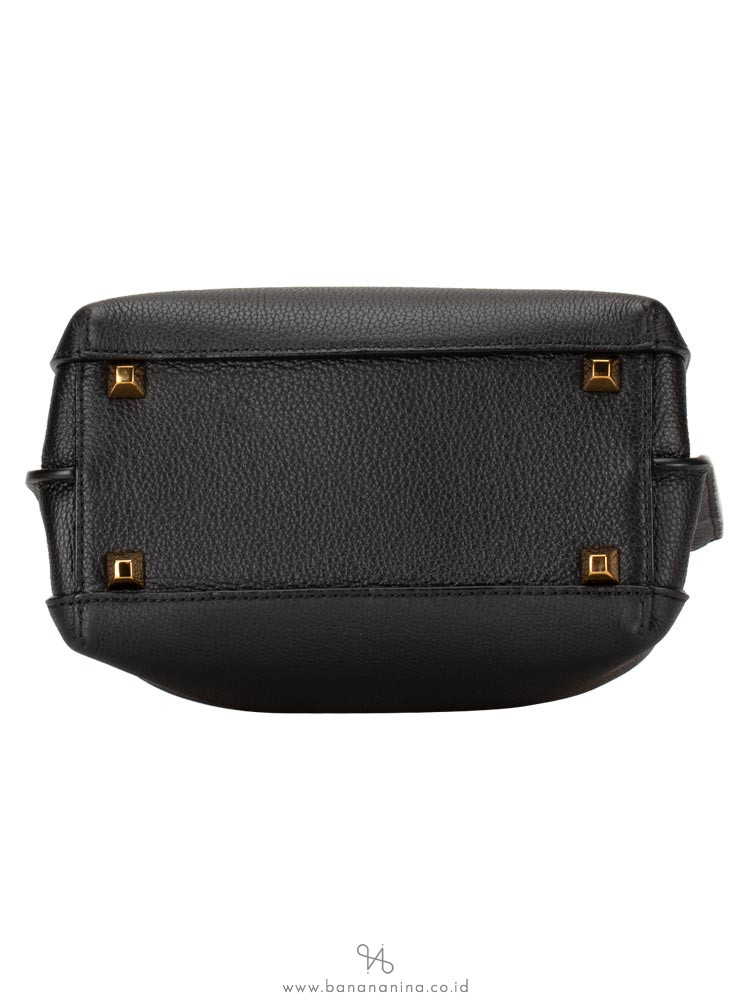 MCM Milla Mini Leather Satchel Black