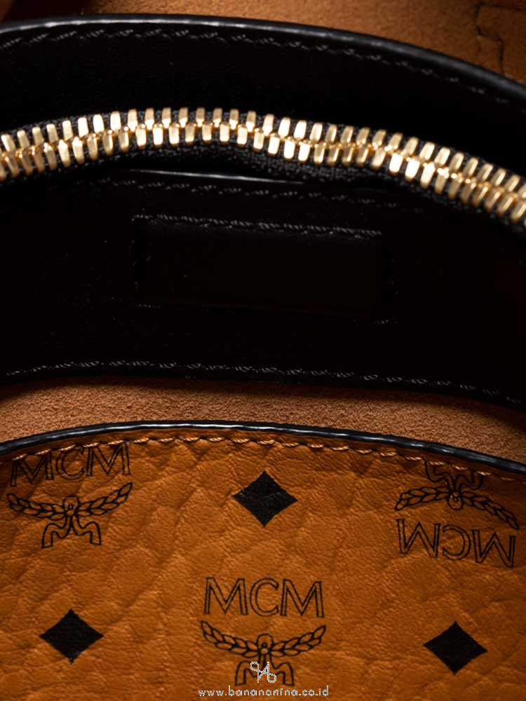 MCM Milla Mini Leather Satchel Black