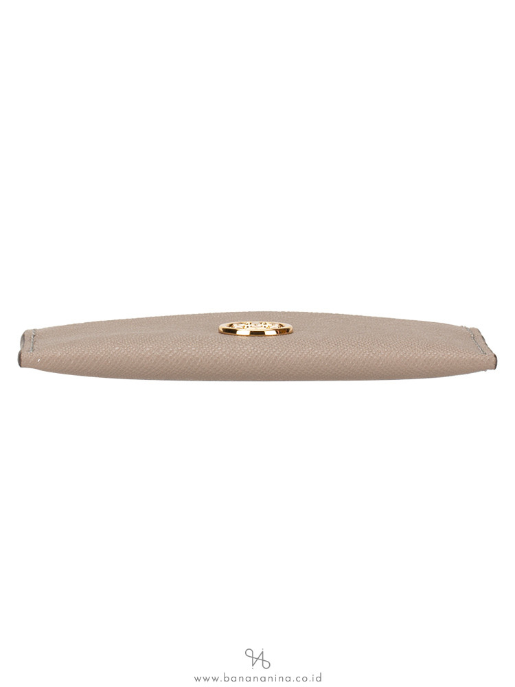 TORY BURCH Robinson Card Case Gray Heron