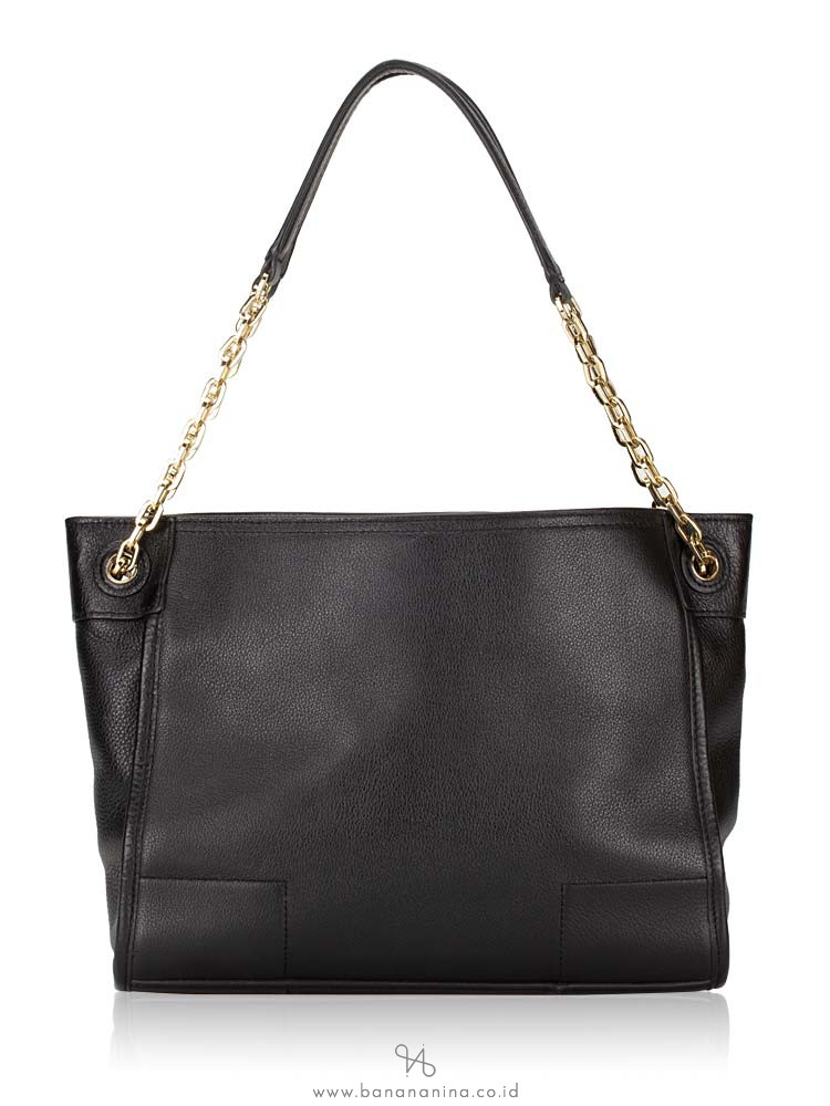 TORY BURCH Britten Small Slouchy Tote Black