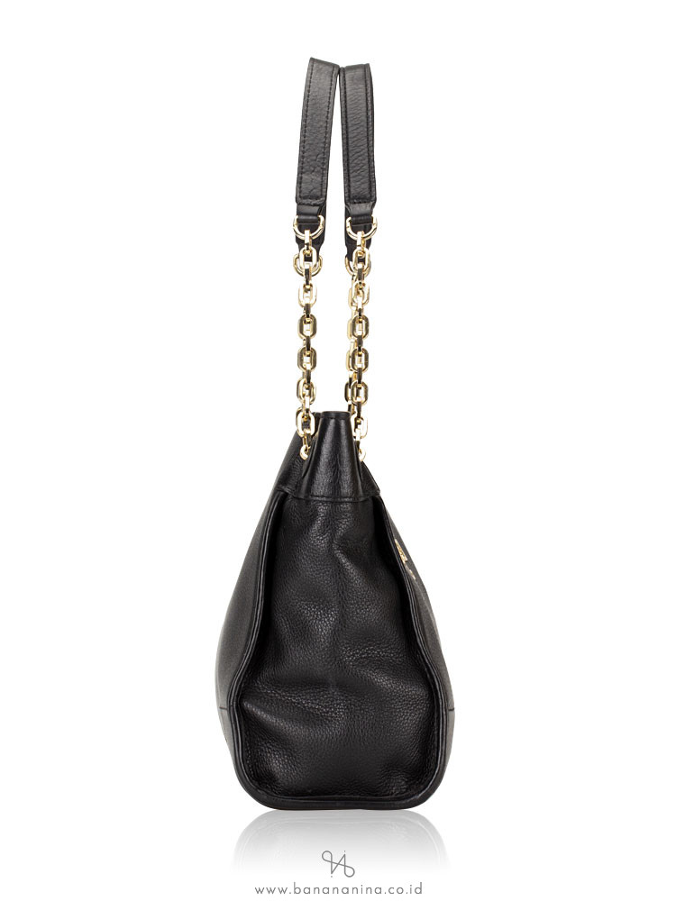 TORY BURCH Britten Small Slouchy Tote Black