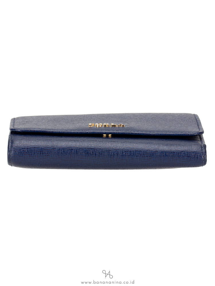 FURLA Babylon Medium Trifold Wallet Navy