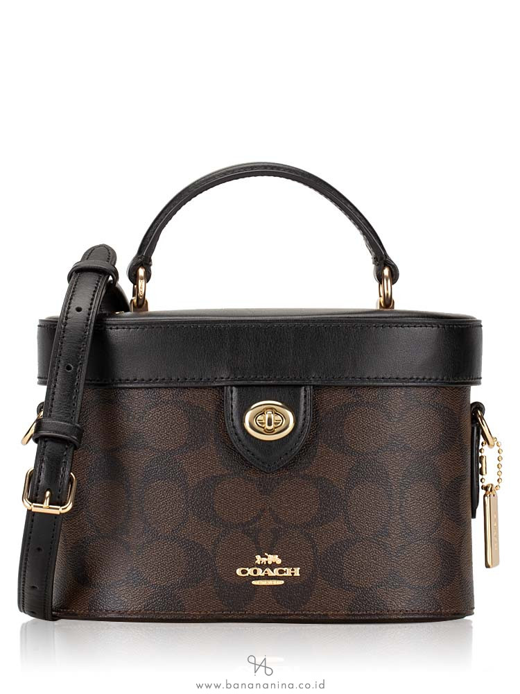 COACH 78277 Signature Kay Crossbody Brown Black
