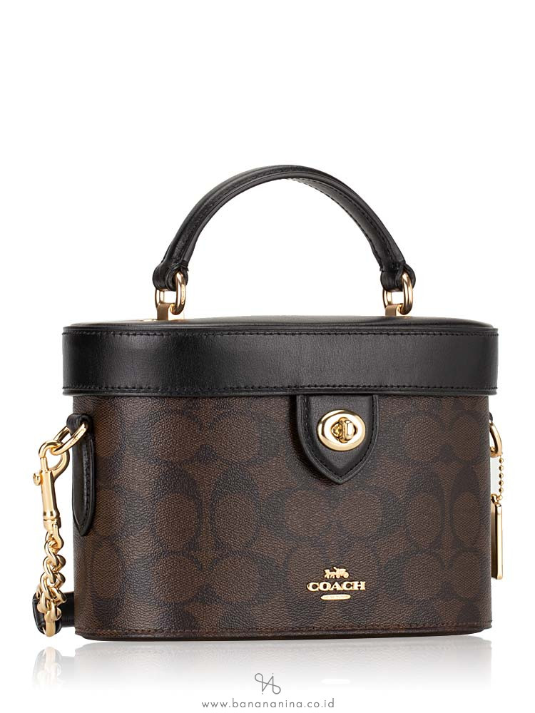 COACH 78277 Signature Kay Crossbody Brown Black