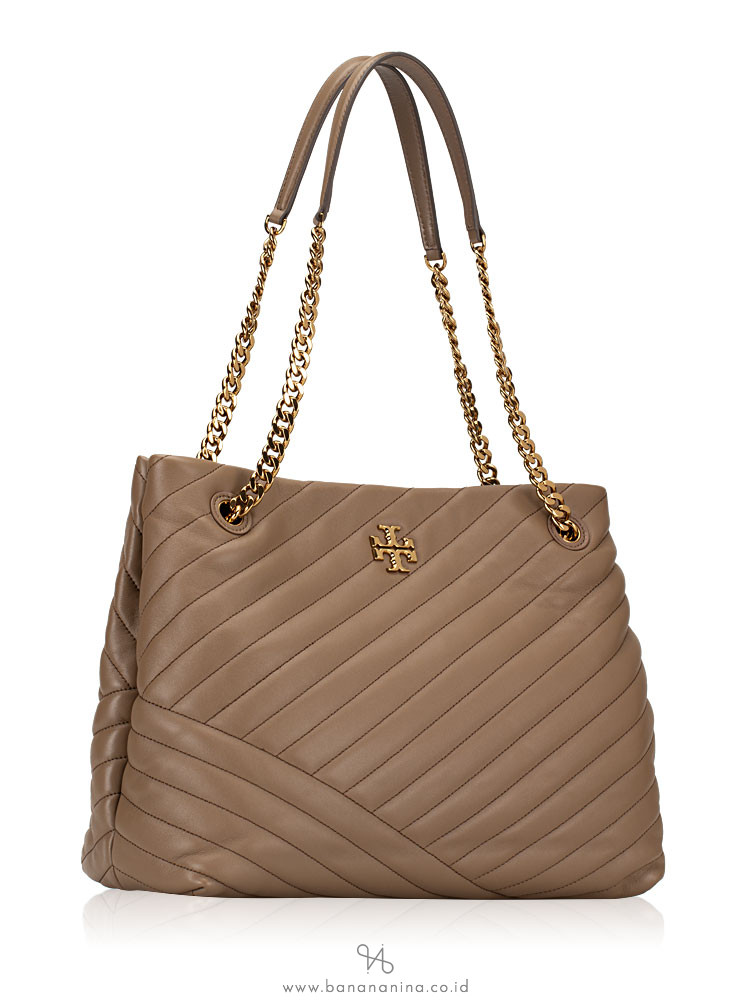 TORY BURCH Kira Chevron Tote Classic Taupe