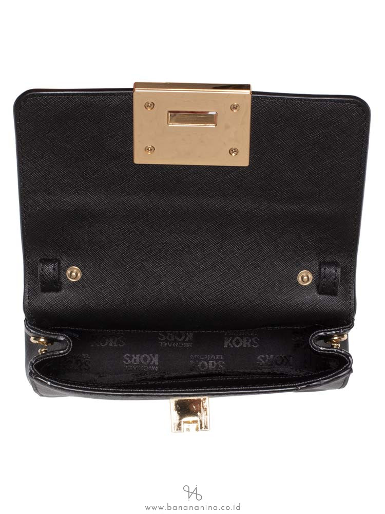 MICHAEL KORS Tina Small Clutch Illustrations Black