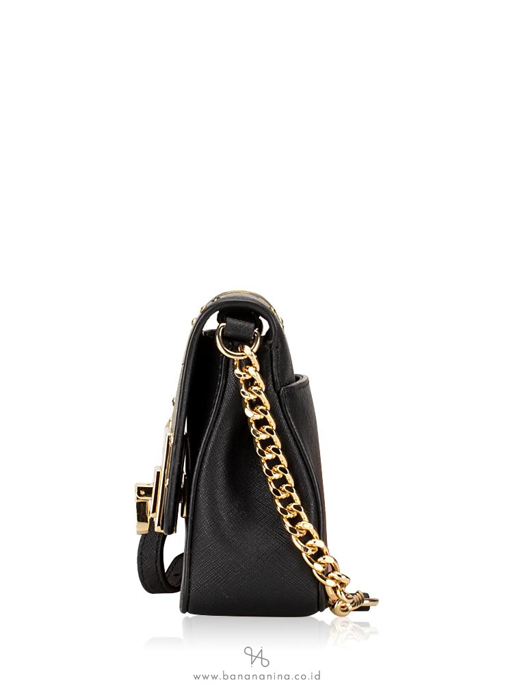 MICHAEL KORS Tina Small Clutch Illustrations Black