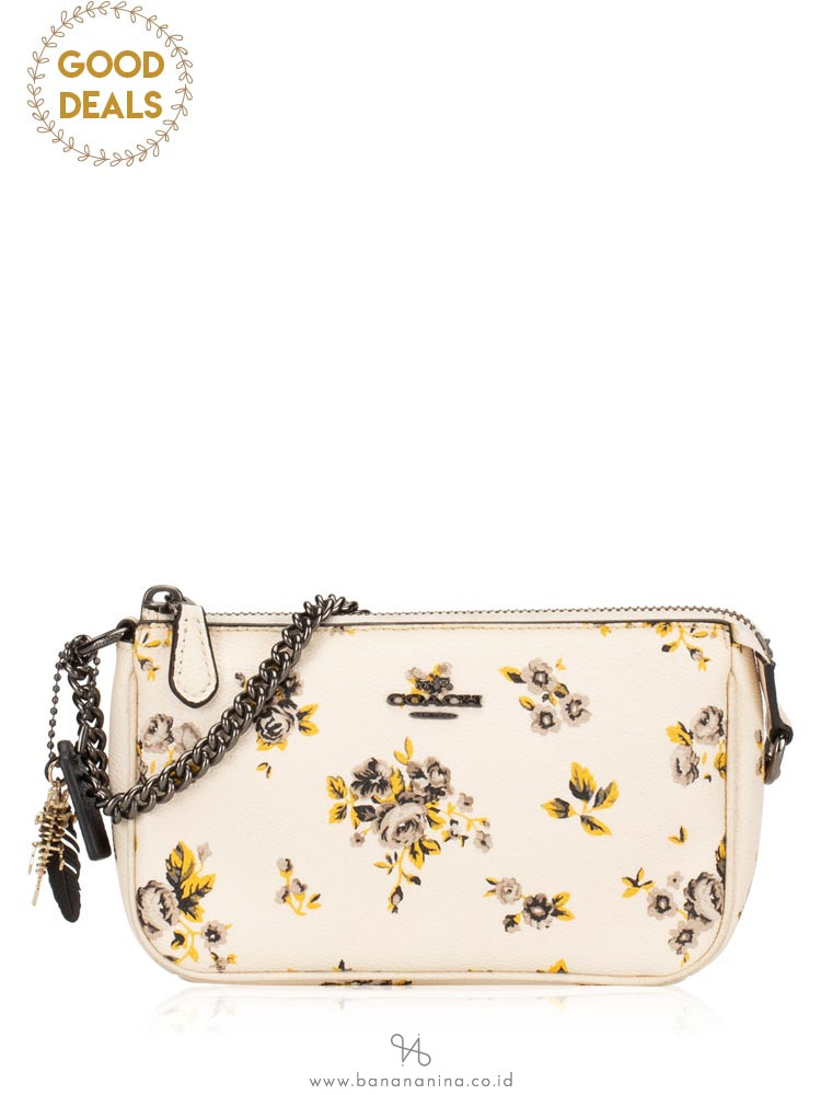 COACH 59745 Nolita 19 Prairie Print Wristlet Chalk