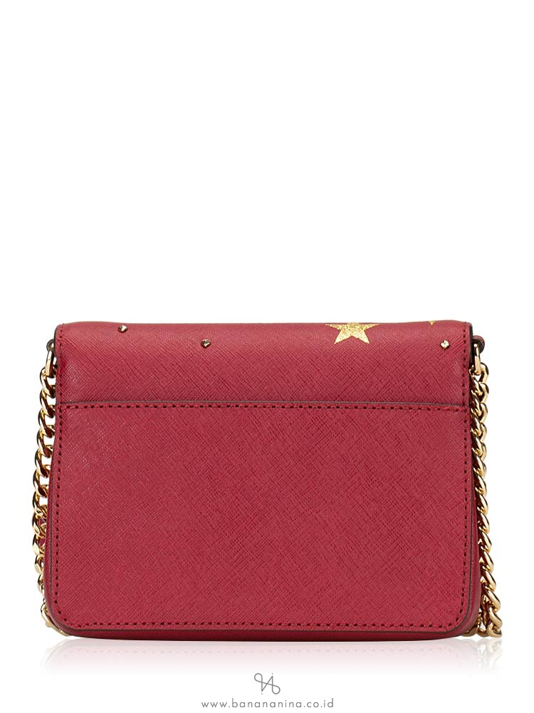 MICHAEL KORS Tina Small Clutch Illustrations Cherry