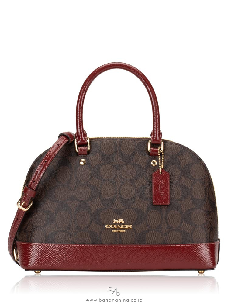COACH 31977 Signature Mini Sierra Brown Wine