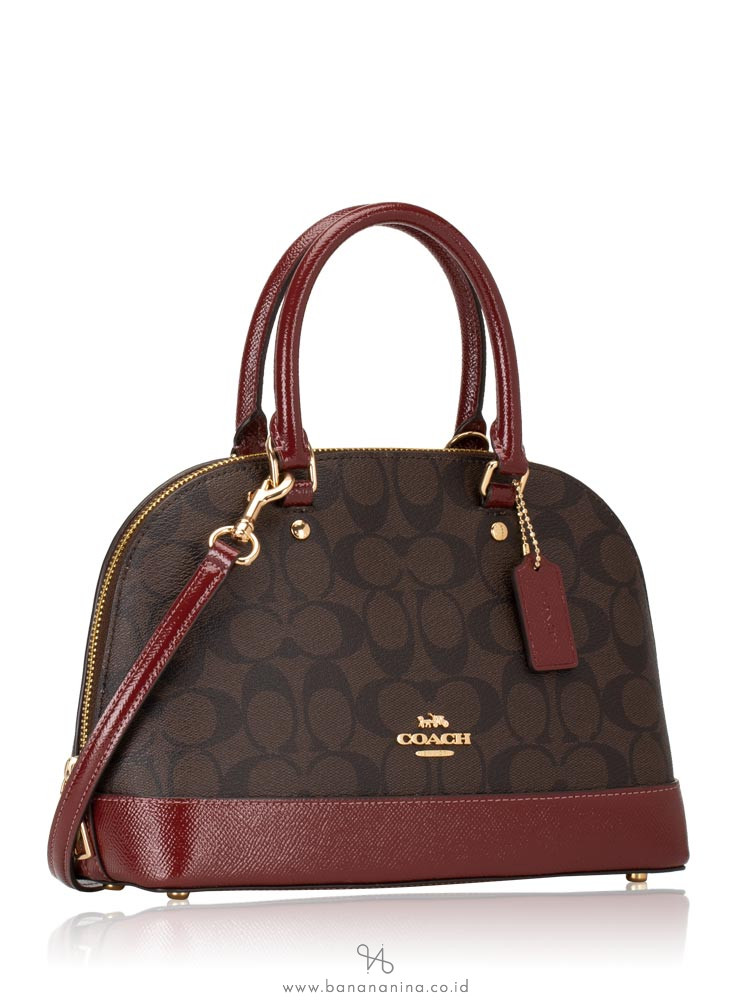 COACH 31977 Signature Mini Sierra Brown Wine